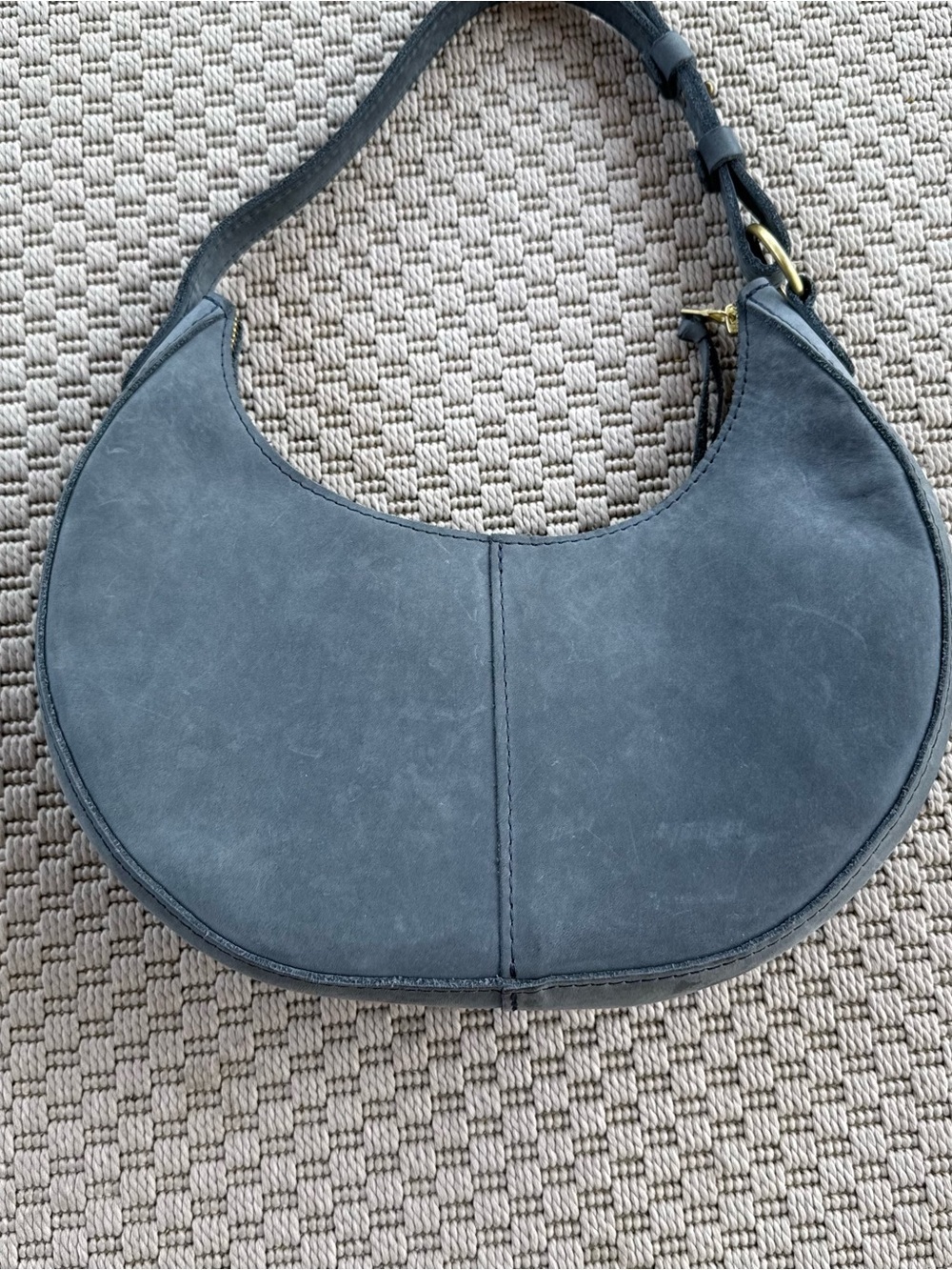 Portland Leather Storm color Nora shoulder bag - Picture 4 of 6